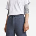 Miniatyrbillede 5 af 6: G-star Sweat Bukser Shearling Wide Leg Fit Blå S Kvinde