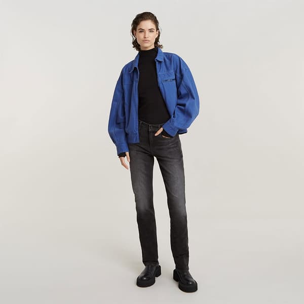 G-star Jeans Strace Straight Fit Grå 30 / 36 Kvinna
