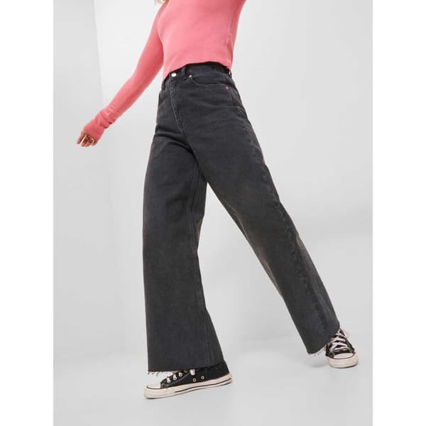 Jack & Jones Vanliga Midjejeans Tokyo Wide Leg Fit R6054 Jjxx Grå 30 / 34 Kvinna