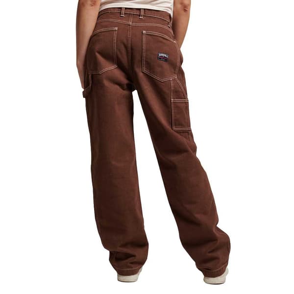 Superdry Jeans Contrast Carpenter Brun 28 / 32 Kvinna