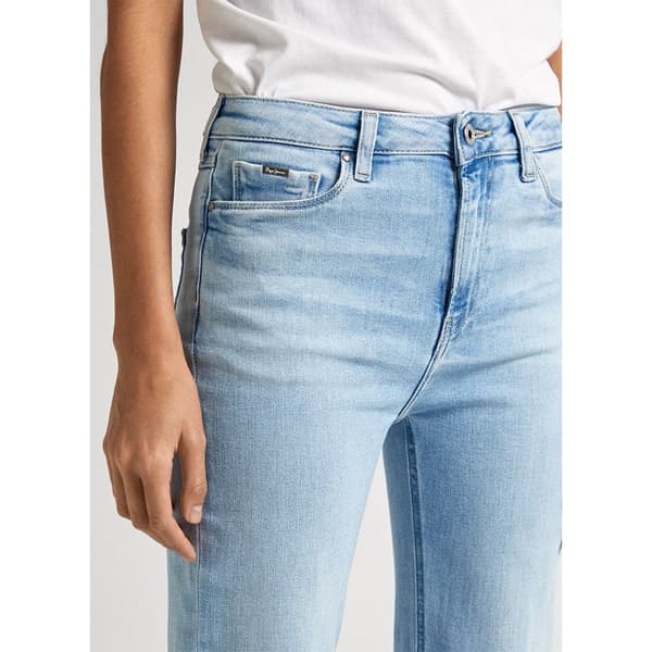Pepe Jeans Slim Flare Fit Høje Jeans Blå 26 / 32 Kvinde