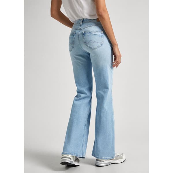 Pepe Jeans Slim Flare Fit Høje Jeans Blå 26 / 32 Kvinde