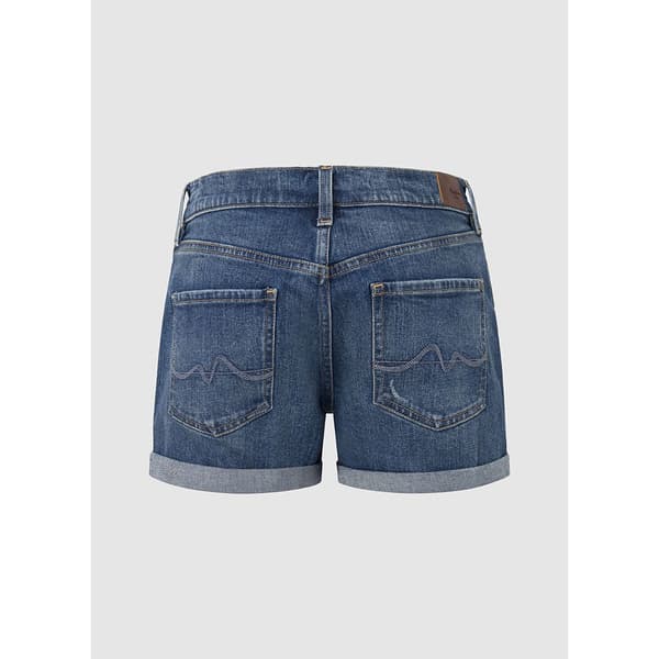 Pepe Jeans Straight Fit Denimshorts Blå 25 Kvinna