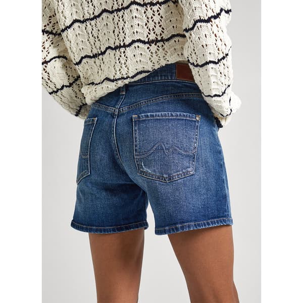 Pepe Jeans Straight Fit Denimshorts Blå 25 Kvinna