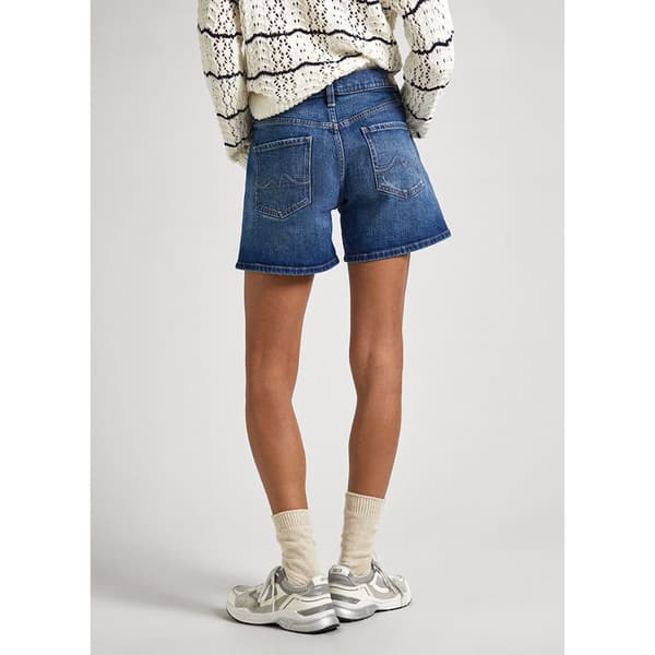Pepe Jeans Straight Fit Denimshorts Blå 25 Kvinna