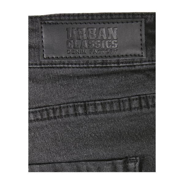 Urban Classics Denim Slim Fit Zip Farkut Musta 32 / 34 Mies
