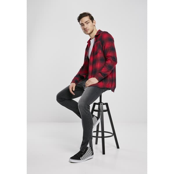 Urban Classics Denim Slim Fit Zip Farkut Musta 32 / 34 Mies