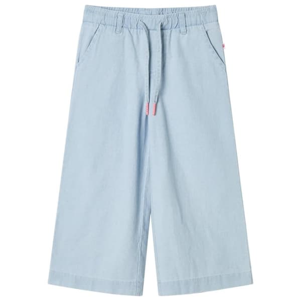 vidaXL Barnebukser myk denimblå 92