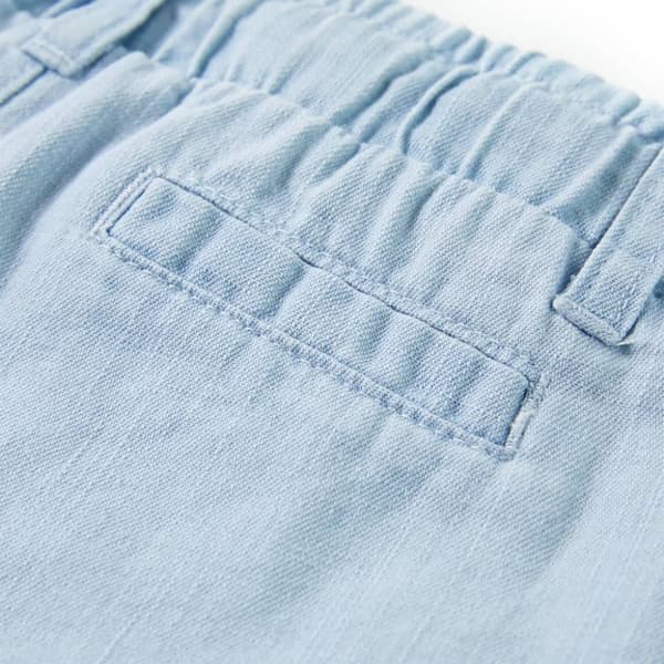 vidaXL Barnebukser myk denimblå 128