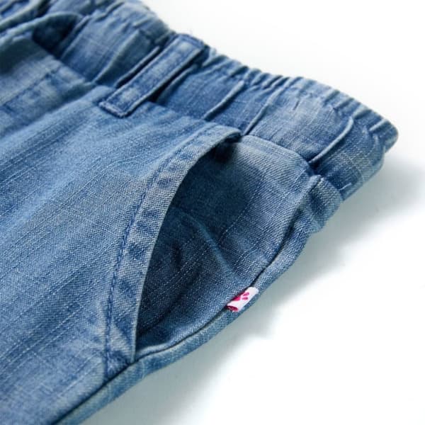 vidaXL Barnebukser denimblå 116