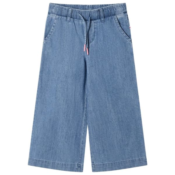 vidaXL Barnebukser denimblå 116