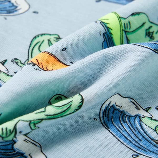 vidaXL Lasten lyhythihainen pyjama vaaleansininen 104