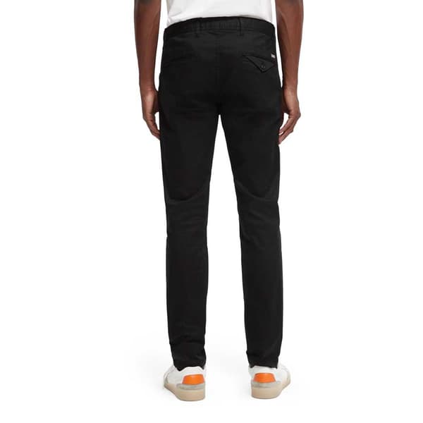 Scotch & Soda Essentials Mott Super Slim Fit Chinobukser Sort 36 / 32 Mand