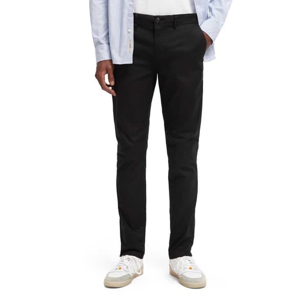 Scotch & Soda Essentials Mott Super Slim Fit Chinobukser Sort 36 / 32 Mand