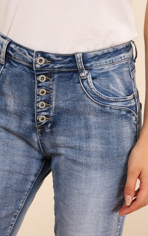 Chic - Jeans 3203 Fem knappar