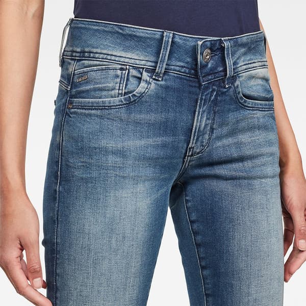 G-star Lynn Mid Waist Skinny Jeans Blå 24 / 30 Kvinde