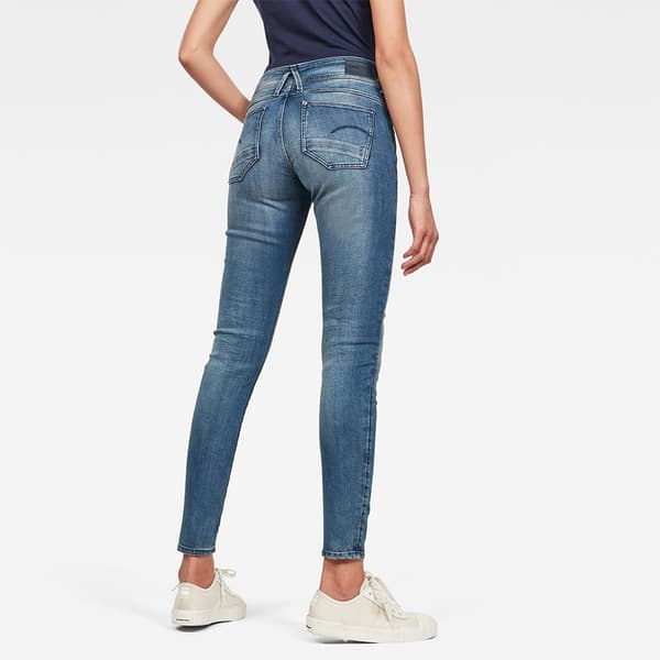 G-star Lynn Mid Waist Skinny Jeans Blå 24 / 30 Kvinde
