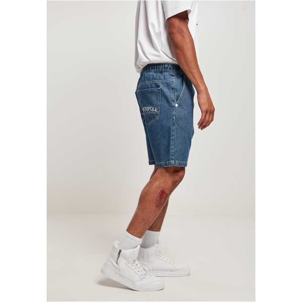 Southpole Regular Waist Denimshorts Blå S Mand