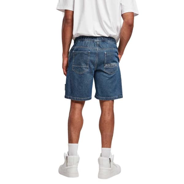 Southpole Regular Waist Denimshorts Blå S Mand