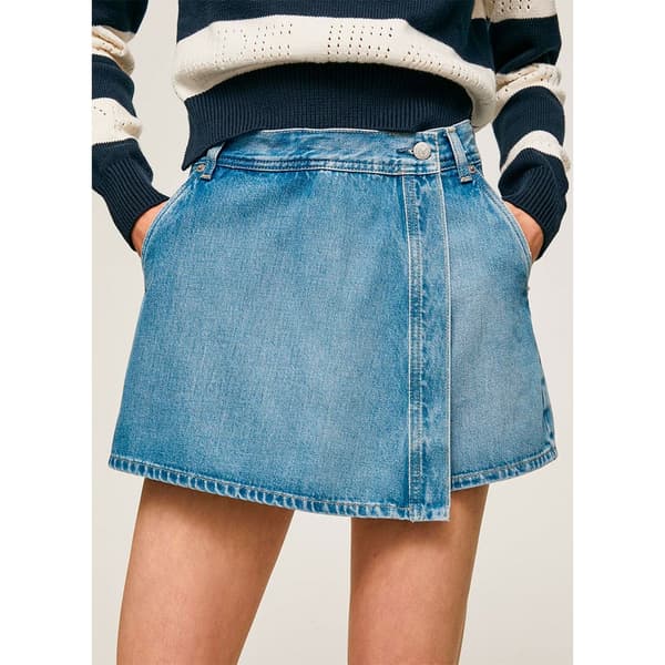 Pepe Jeans Tammy 1/4 Denimshorts Blå 28 Kvinna