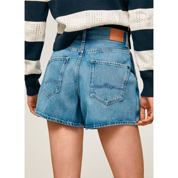 Pepe Jeans Tammy 1/4 Denimshorts Blå 28 Kvinna