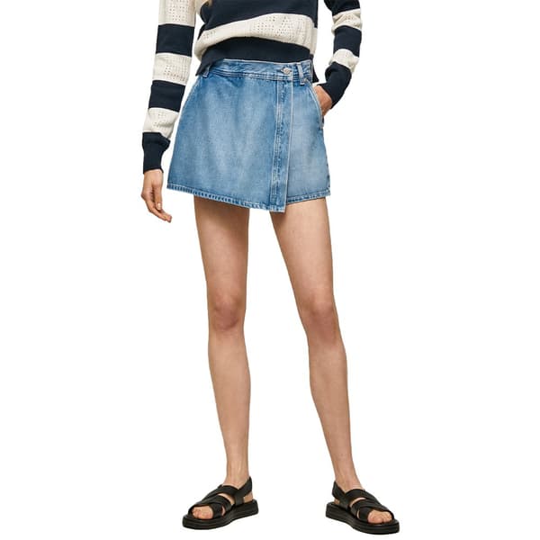 Pepe Jeans Tammy 1/4 Denimshorts Blå 28 Kvinna