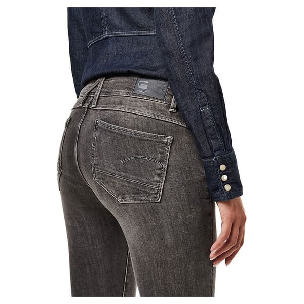 G-star Lynn Mid Skinny Jeans Grå 26 / 30 Kvinde