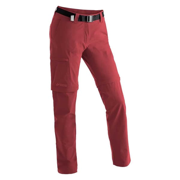 Maier Sports Byxor Inara Slim Zip Röd M / Short Kvinna