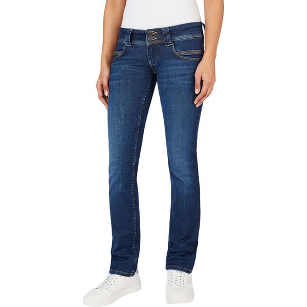 Pepe Jeans Slim Fit Lågmidjade Jeans Blå 24 / 30 Kvinna