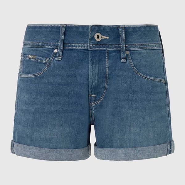 Pepe Jeans Relaxed Mw Fit Denimshortsit Sininen 26 Nainen