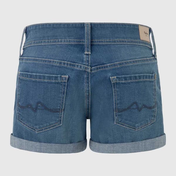 Pepe Jeans Relaxed Mw Fit Denimshortsit Sininen 26 Nainen