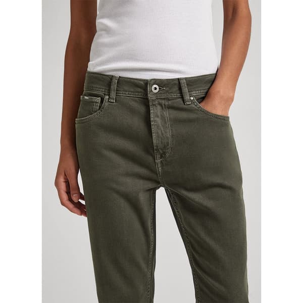 Pepe Jeans Tapered Fit Korkeavyötäröiset Farkut Vihreä 31 / 30 Nainen