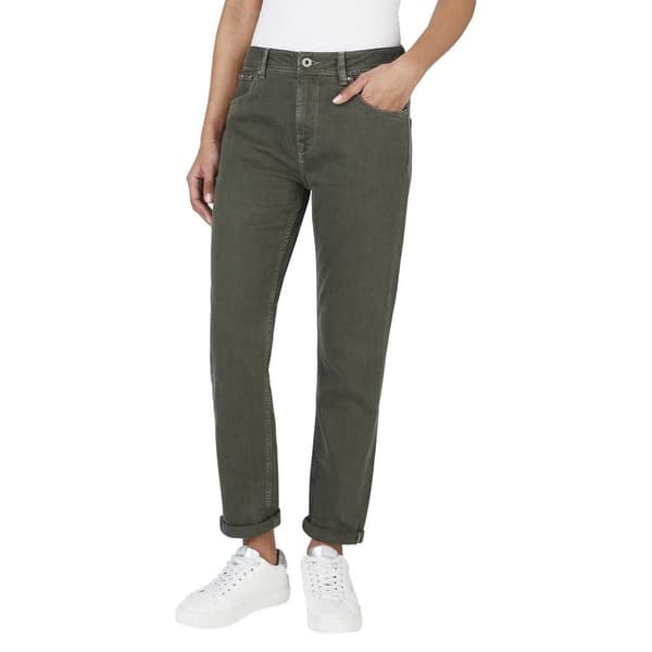 Pepe Jeans Tapered Fit Korkeavyötäröiset Farkut Vihreä 31 / 30 Nainen