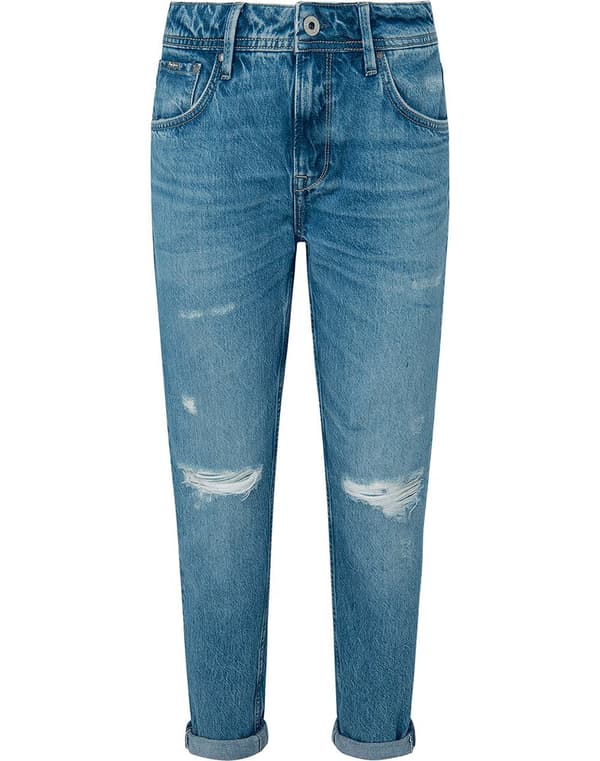Pepe Jeans Violet Jeans Blå 26 / 32 Kvinde