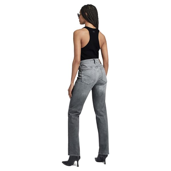 G-star Strace Straight Fit Jeans Grå 28 / 32 Kvinde