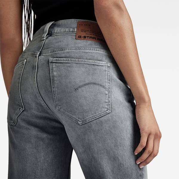 G-star Strace Straight Fit Jeans Grå 28 / 32 Kvinde