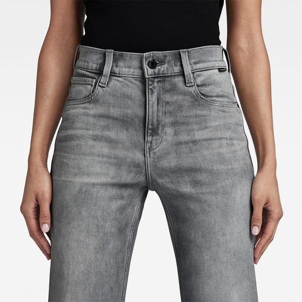 G-star Strace Straight Fit Jeans Grå 28 / 32 Kvinde