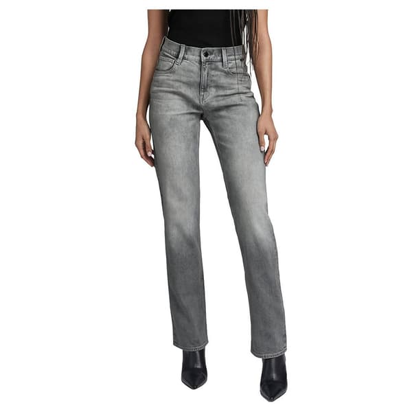 G-star Strace Straight Fit Jeans Grå 28 / 32 Kvinde
