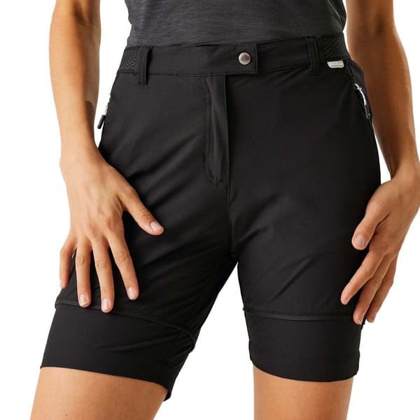 Regatta Bukser Mountain Zip Off Sort 16 / Short Kvinde