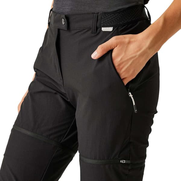 Regatta Bukser Mountain Zip Off Sort 16 / Short Kvinde