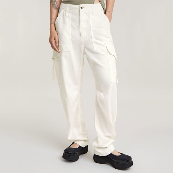 G-star Soft Outdoors Byxor Beige 27 Kvinna