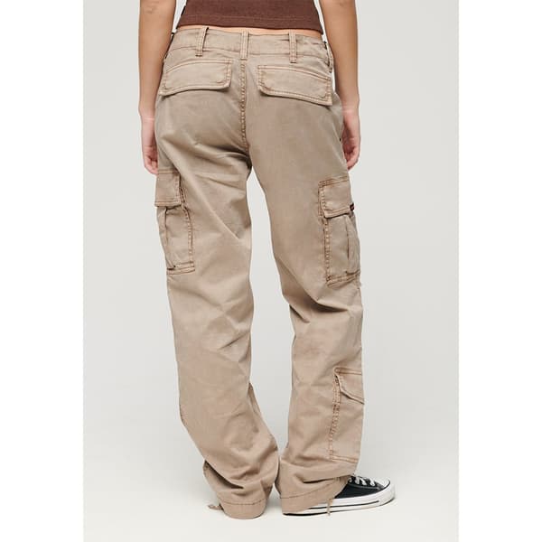 Superdry Cargo Bukser Low Rise Straight Cargo Beige 30 Kvinde