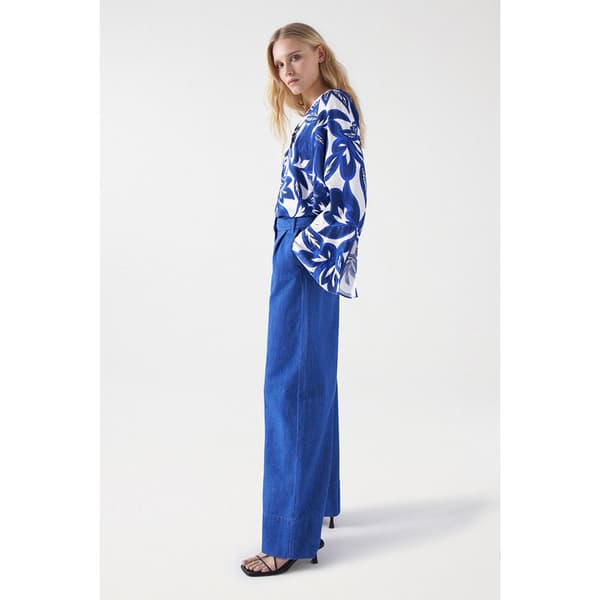 Salsa Jeans 21007863 Wide Leg Fit Farkut Sininen 28 / 32 Nainen