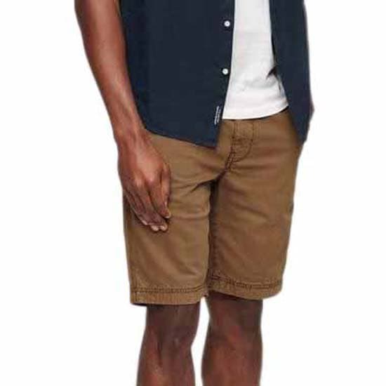 Superdry Vintage Officer Chinoshorts Brun 30 Mand
