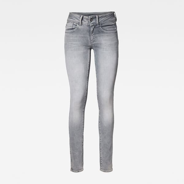 G-star Lynn Mid Waist Skinny Farkut Harmaa 34 / 34 Nainen