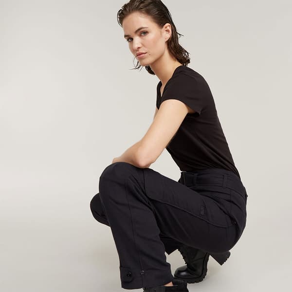 G-star Cargo Bukser Paperbag Sort 26 Kvinde