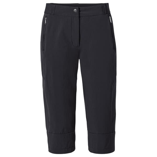 Vaude Byxor Farley Stretch Capri Iii Svart 48 Kvinna