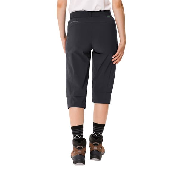 Vaude Byxor Farley Stretch Capri Iii Svart 48 Kvinna