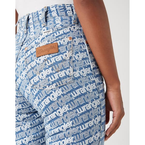 Wrangler 112343598 Mom Straight Fit Jeans Blå 32 / 32 Kvinde