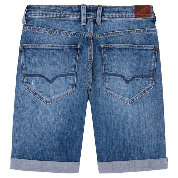 Pepe Jeans Denim Shorts Cashed Repair 1/4 Blå 10 Years Dreng